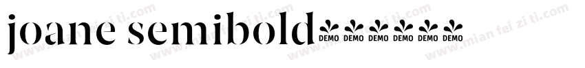 joane semibold字体转换